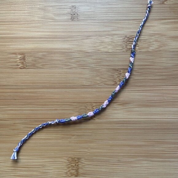 Amira Bracelet, anklet, trendy, comfortable, tie, embroidery thread, woven, gift - Picture 3 of 3